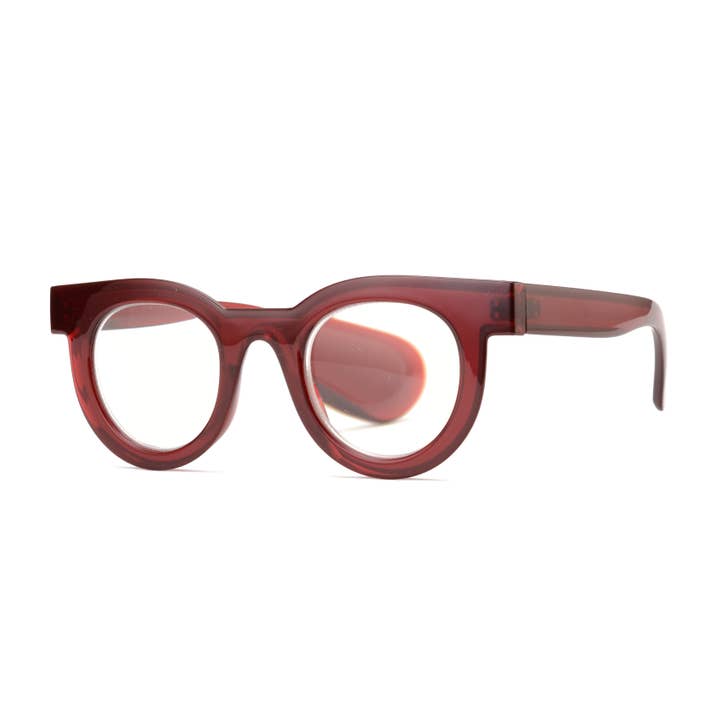 Kai Transparent Cherry Red Blue Light Blocking Readers