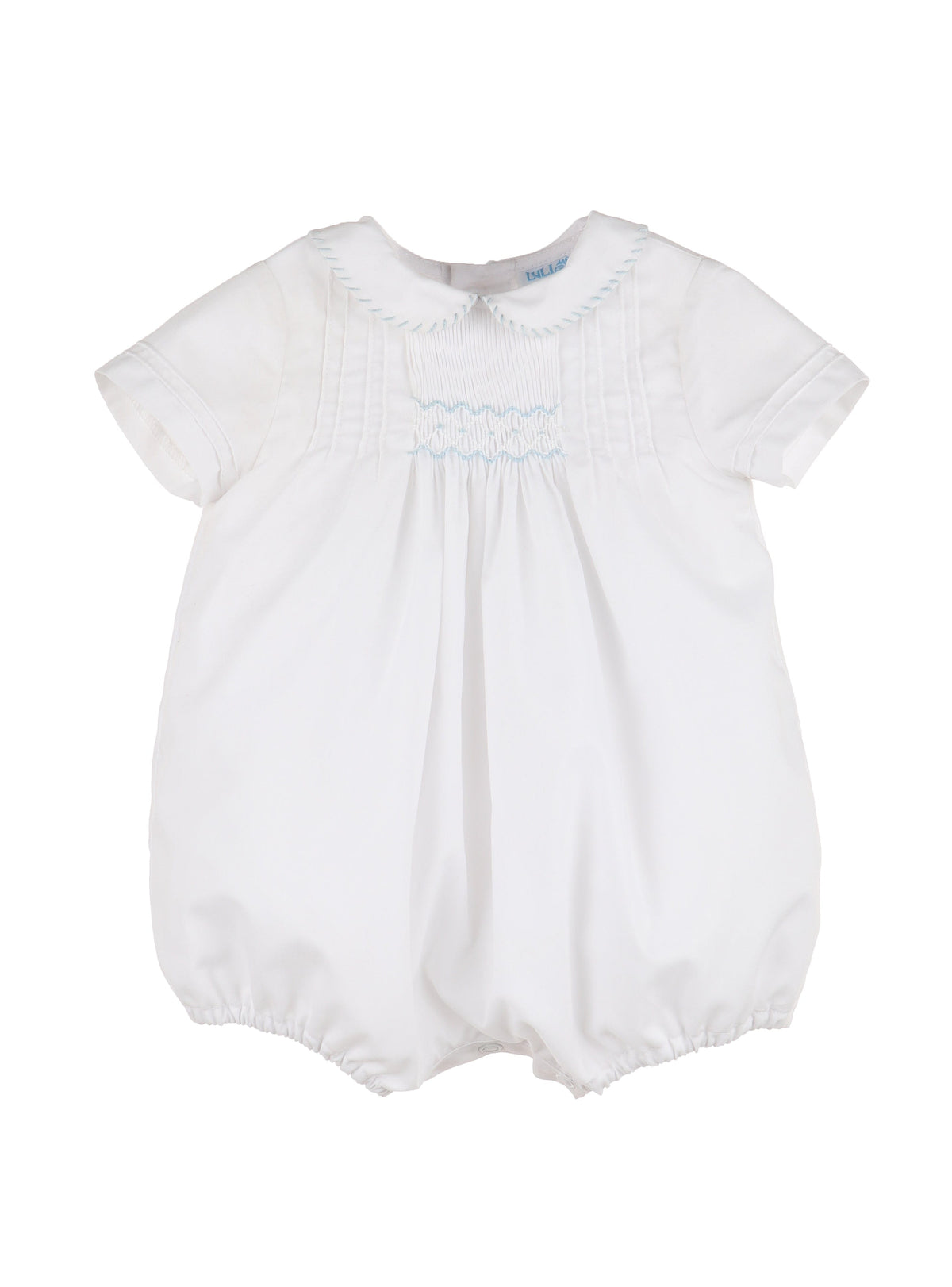 Casero & Associates Casero & Associates Sweet Smock Boy Bubble, Blue - Little Miss Muffin Children & Home