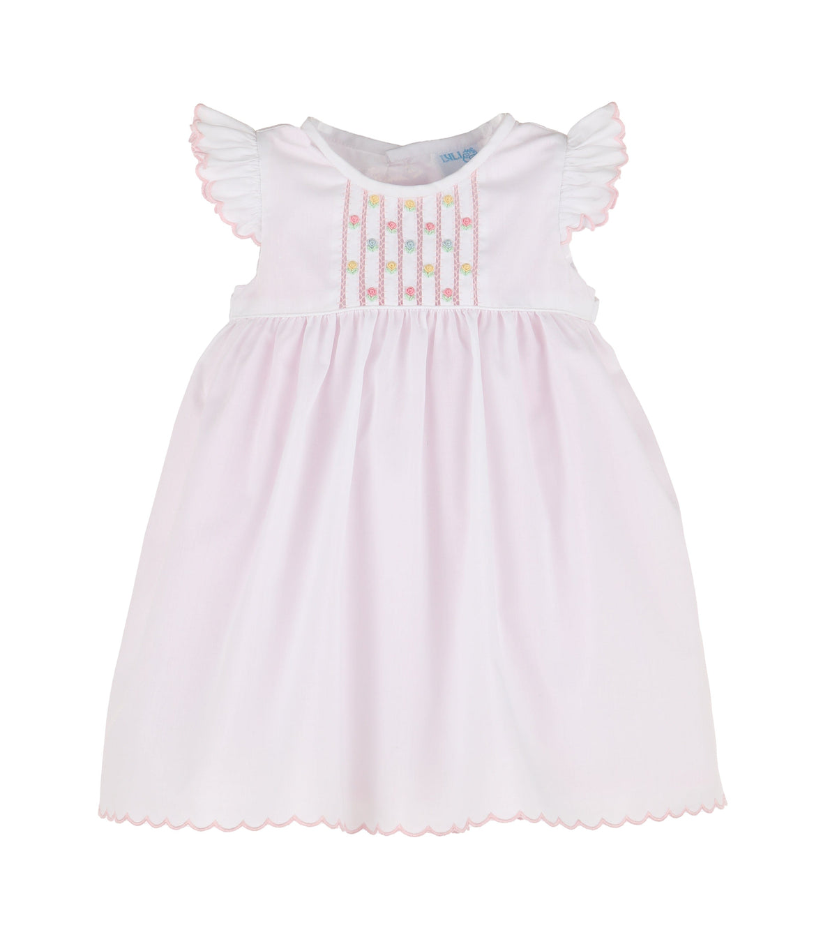 Casero & Associates Casero & Associates Embroidery Randall Dress, Pink - Little Miss Muffin Children & Home