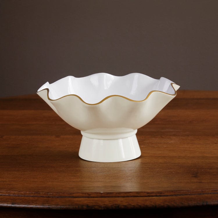 Beatriz Ball Encanto Carola Small Pedestal, Cream & White - Little Miss Muffin Children & Home