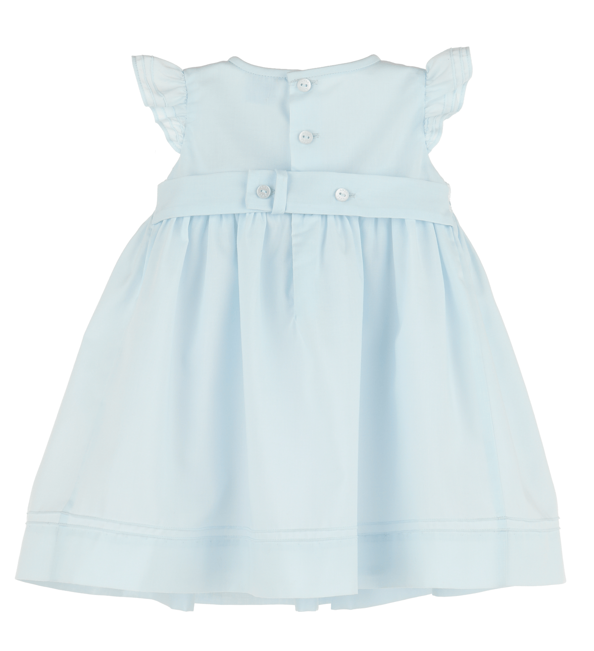 Casero & Associates Casero & Associates Color Combo Smock Dress, Blue - Little Miss Muffin Children & Home