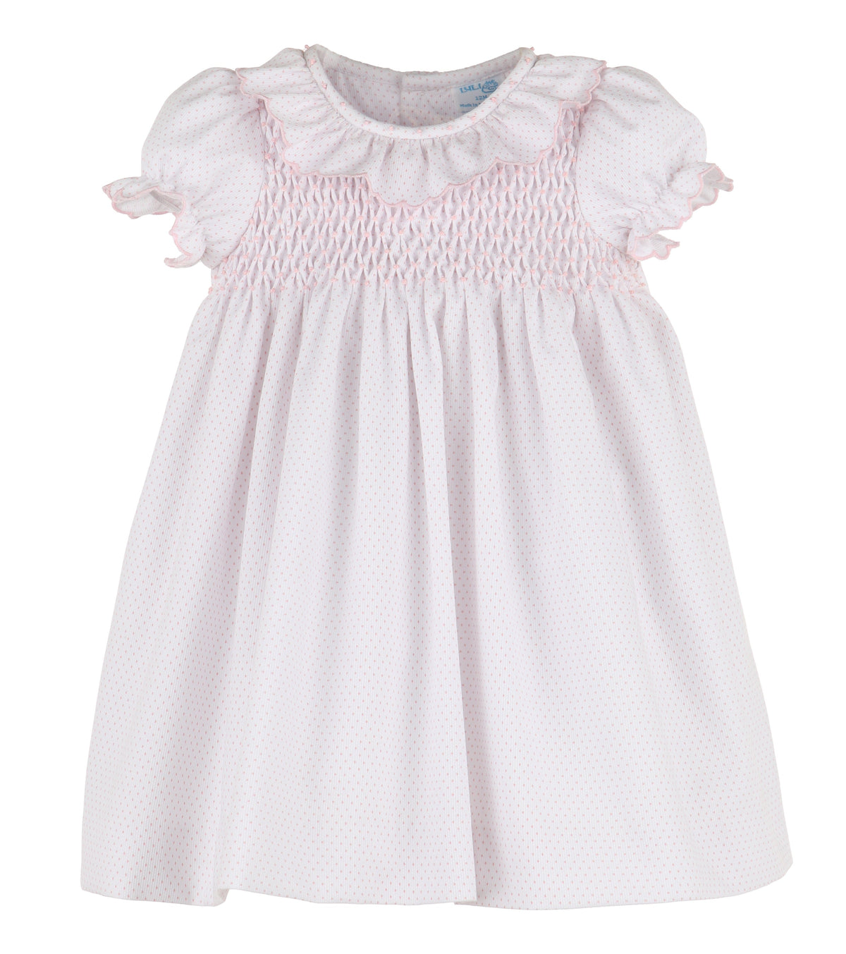 Casero & Associates Casero & Associates Honeycomb Dotted Dress, Pink - Little Miss Muffin Children & Home