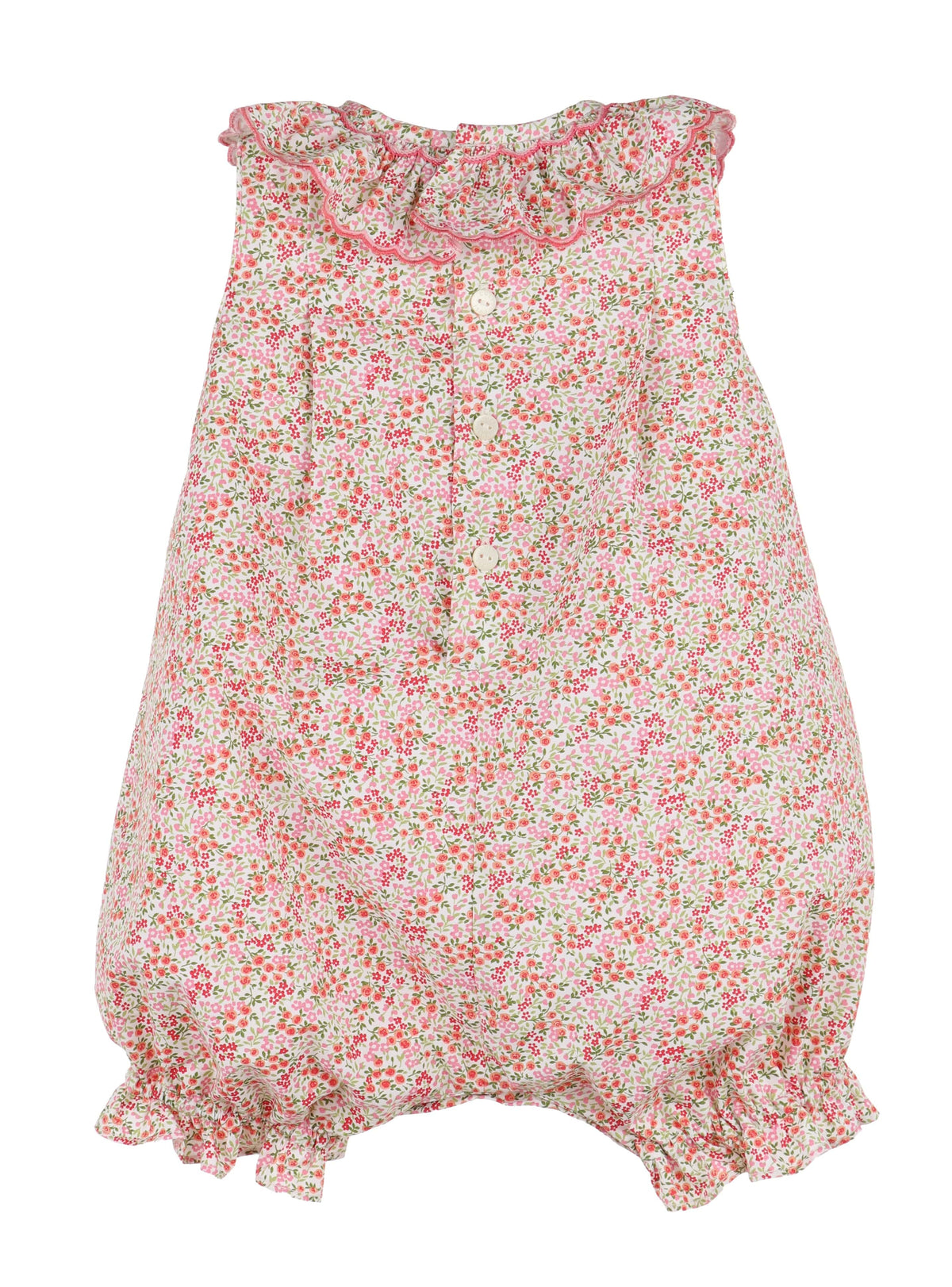 Casero & Associates Casero & Associates Tiny Floral Smock Bishop, Pink - Little Miss Muffin Children & Home
