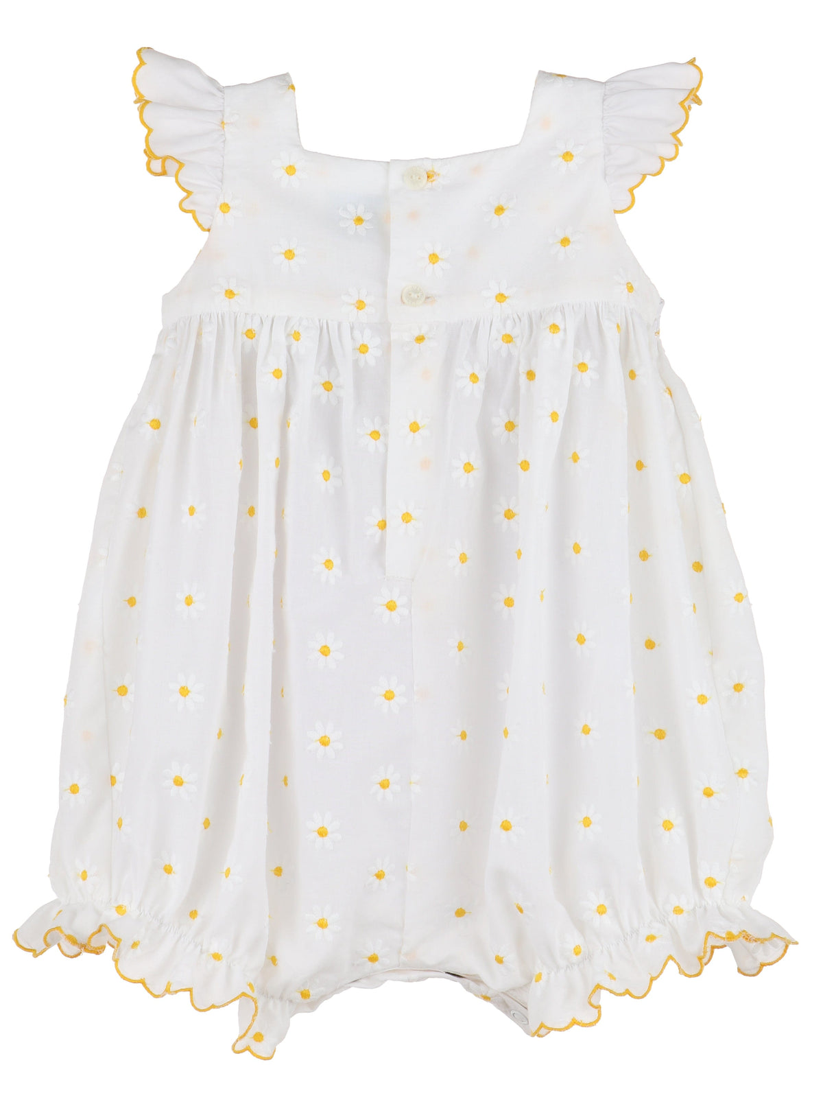 Casero & Associates Casero & Associates Daisies Smock Bubble, Yellow - Little Miss Muffin Children & Home