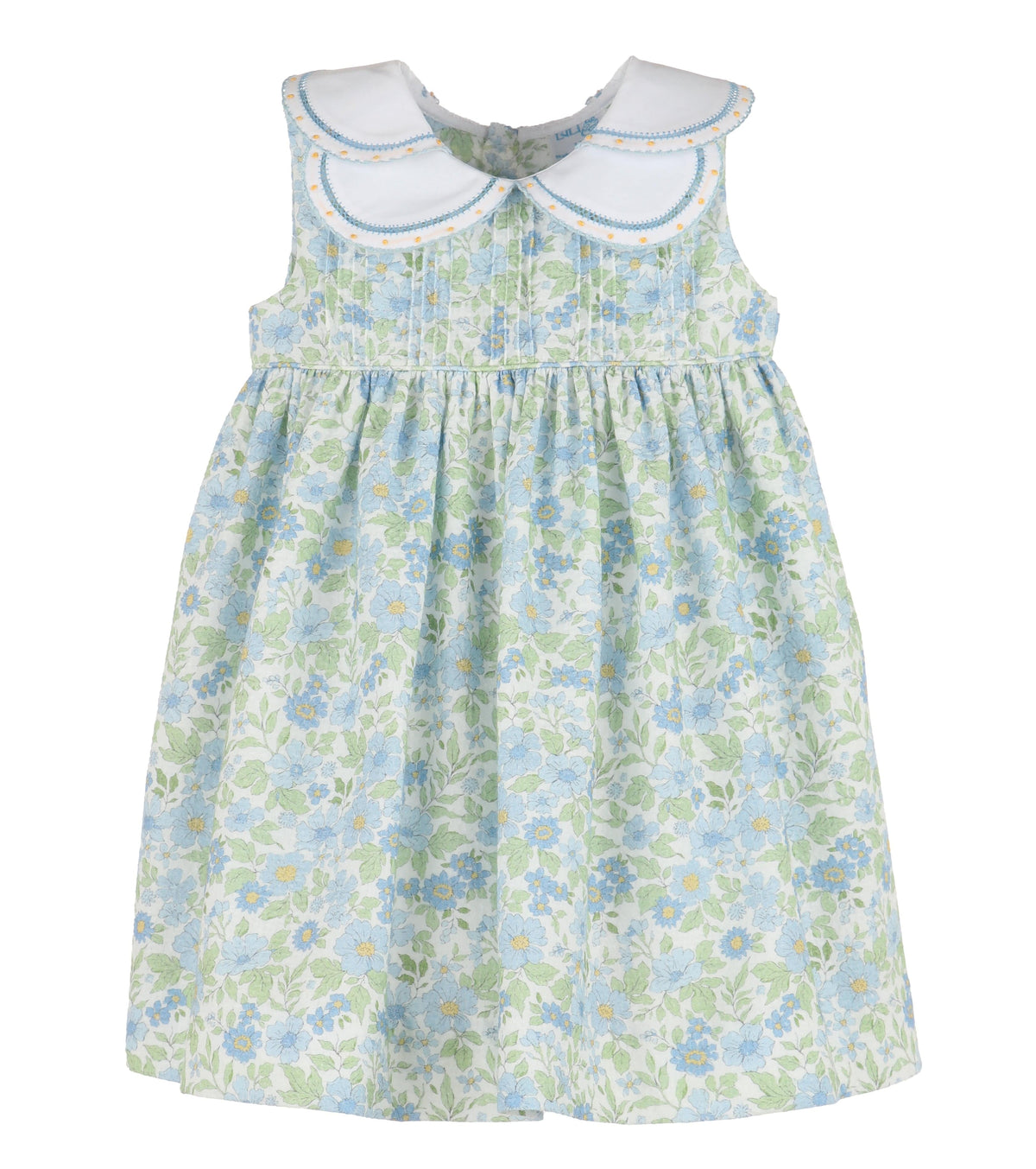 Casero & Associates Casero & Associates Ocean Blue Petal Dress, Blue - Little Miss Muffin Children & Home