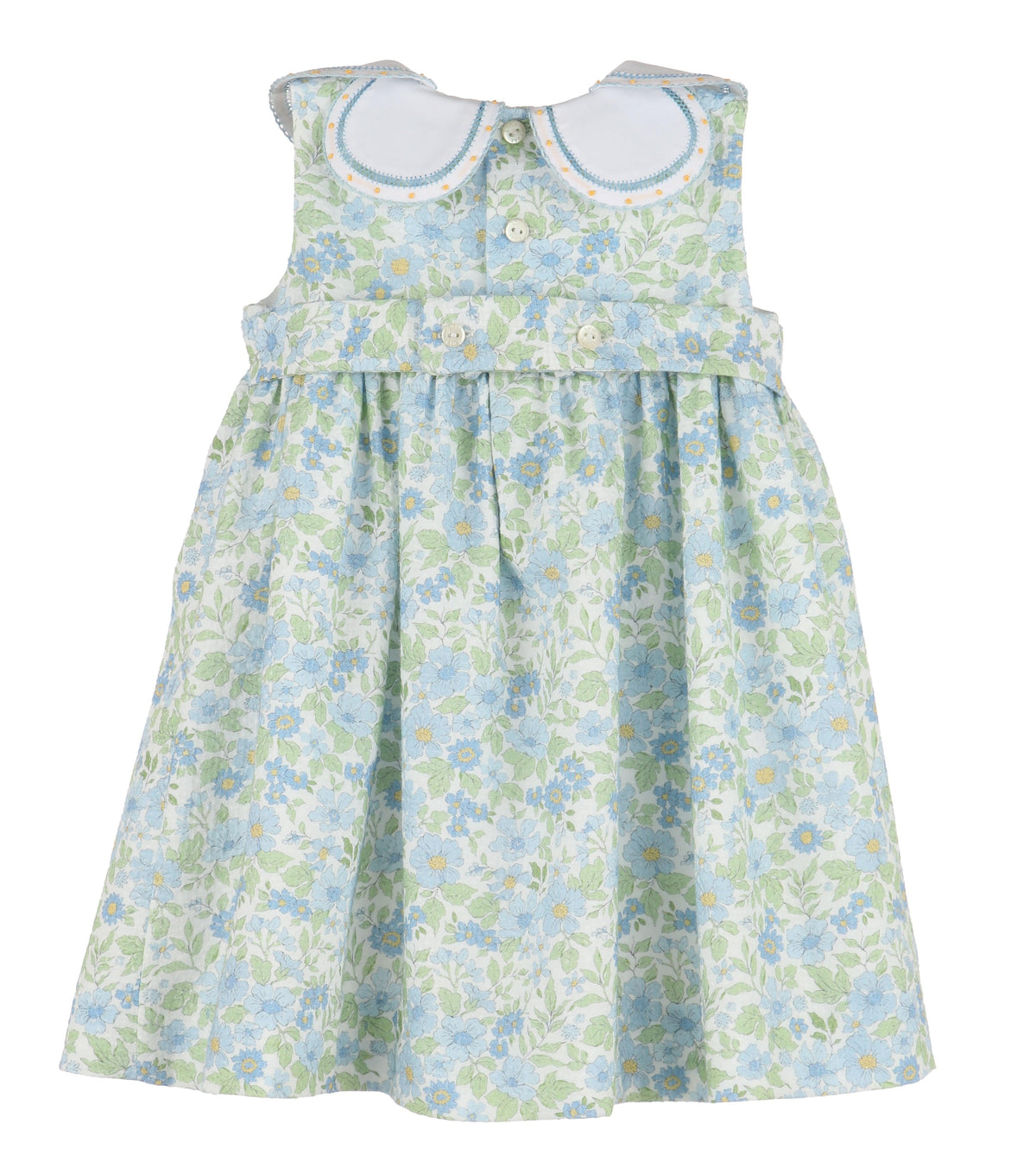 Casero & Associates Casero & Associates Ocean Blue Petal Dress, Blue - Little Miss Muffin Children & Home