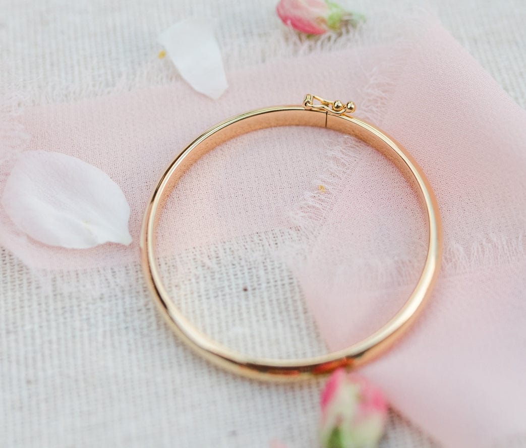 Cherished Moments Gold Classic Bangle - Little Miss Muffin Children & Home