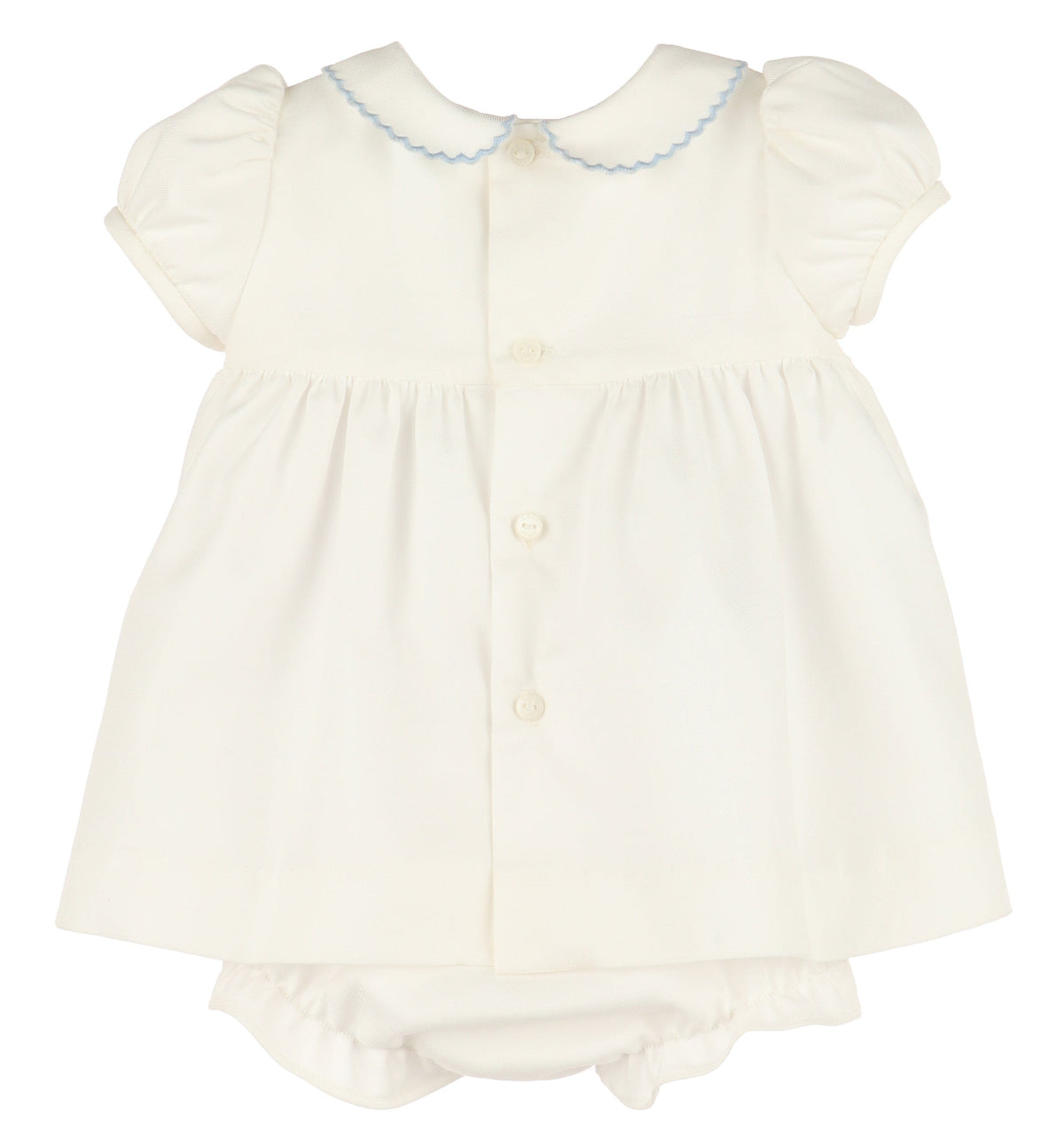 Casero & Associates Honeycomb Smock Dress, Blue - Little Miss Muffin Children & Home