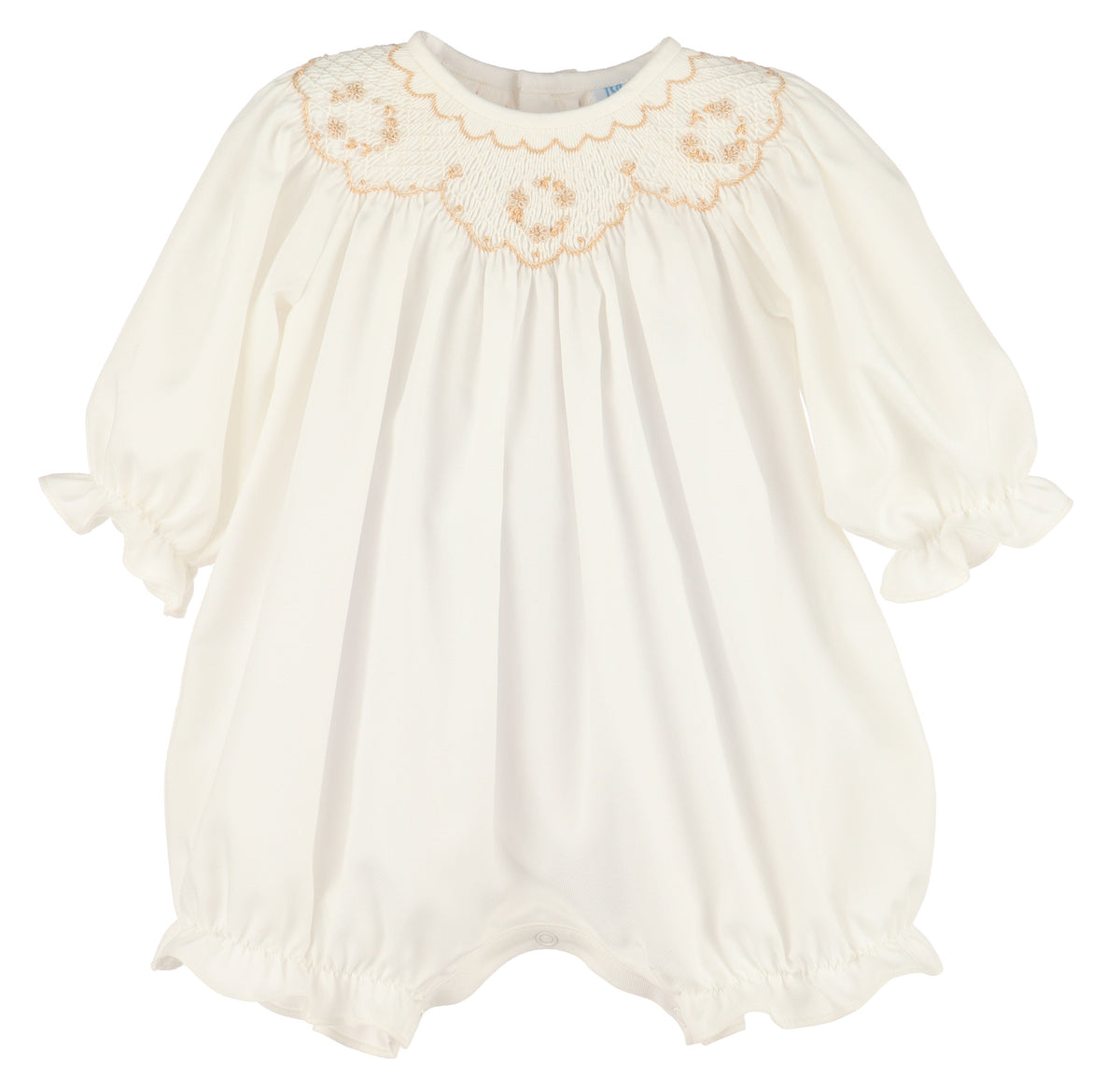 Casero & Associates Classic Smock Bubble, lvory - Little Miss Muffin Children & Home