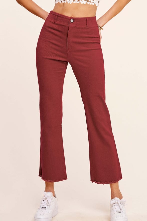 La Miel La Miel Soft Washed All Season Stretchy Pants in Baked Clay - Little Miss Muffin Children & Home