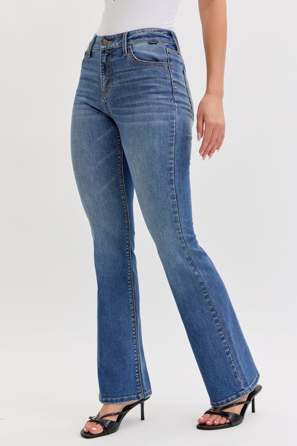 Cello Jeans Mid-Rise Bootcut Jeans in Medium Denim - Little Miss Muffin Children & Home