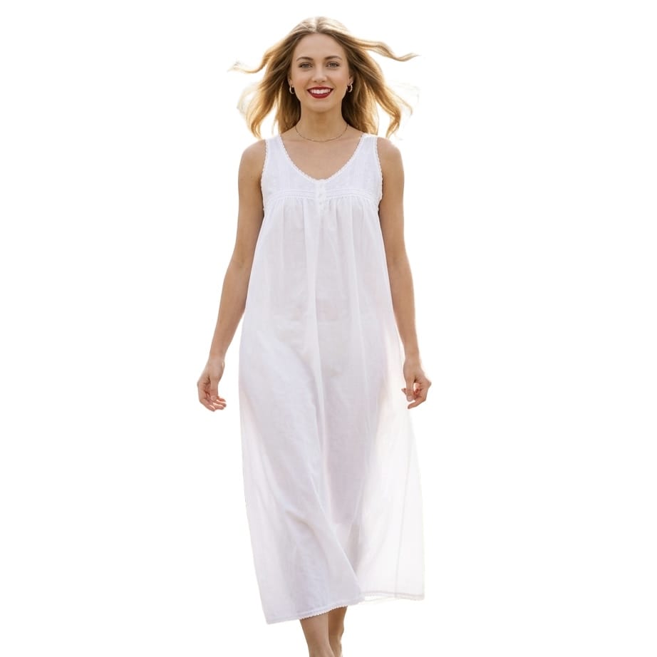 Alcadia Sleeveless Long Nightgown