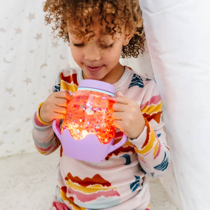 Glo Pals Purple Sensory Play Jar - Little Miss Muffin Children & Home