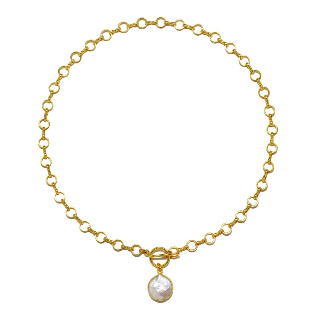 Amelia Rose Jewelry Framed Pearl Toggle Necklace - Little Miss Muffin Children & Home