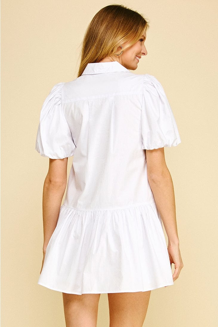 Pinch Collared Tiered Mini Babydoll Dress - Little Miss Muffin Children & Home