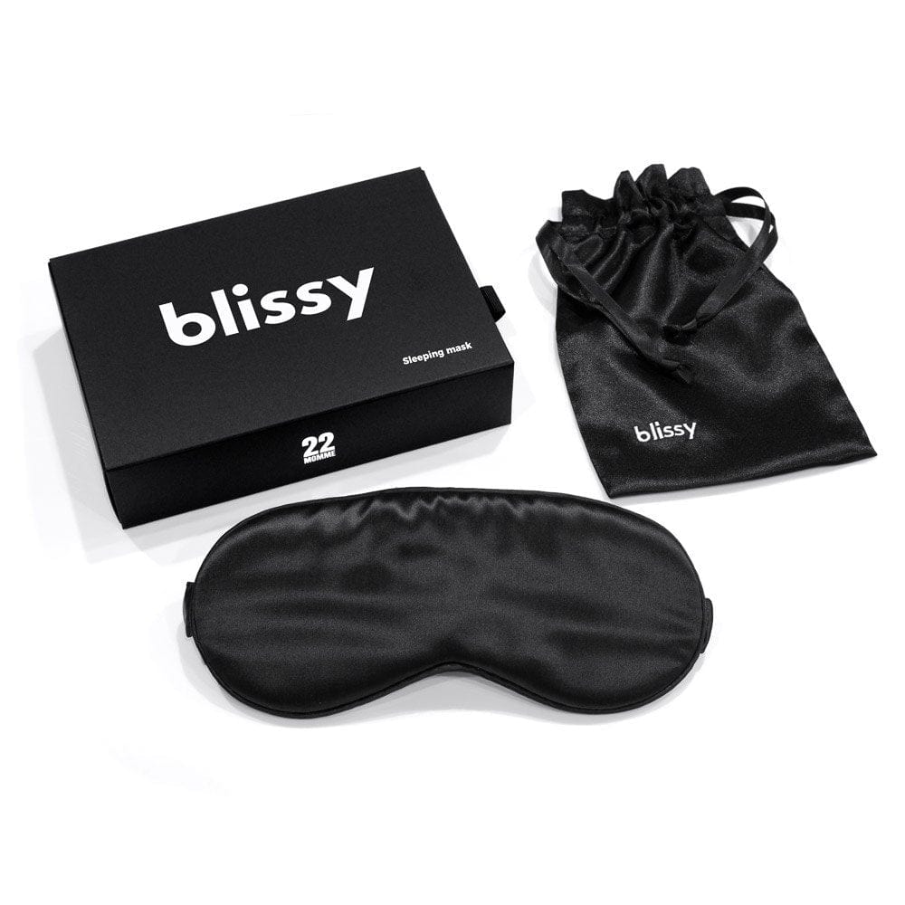 Blissy Blissy Silk Sleep Mask, Black - Little Miss Muffin Children & Home