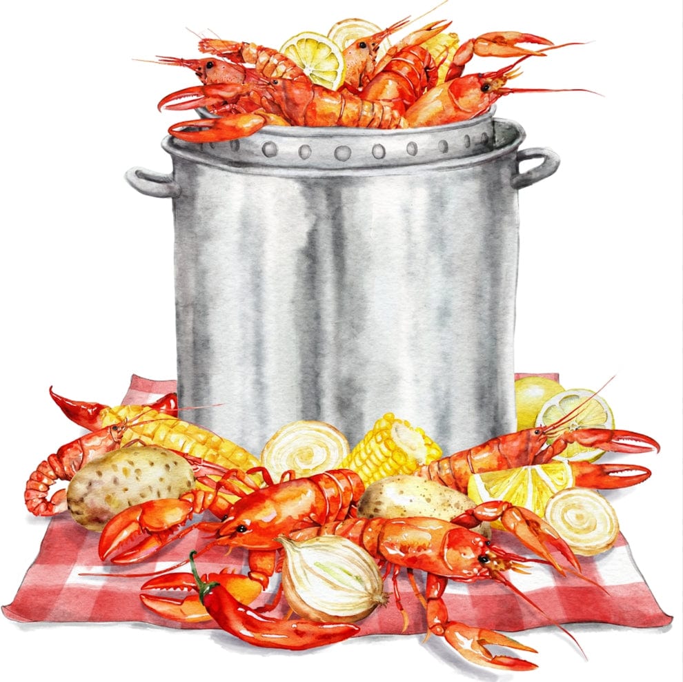 Front Porch Elegance Let the Good Time Boil Door Hanger - Little Miss Muffin Children & Home