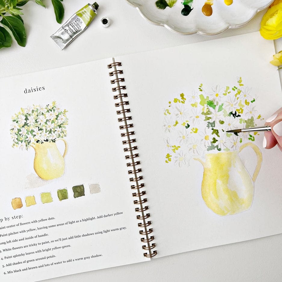 Emily Lex Studio Emily Lex Studio Flowers Watercolor Workbook - Little Miss Muffin Children & Home