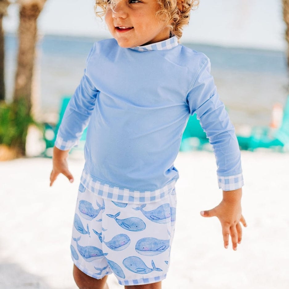 Sugar Bee Clothing Sugar Bee Clothing Whales Swim Shorts - Little Miss Muffin Children & Home