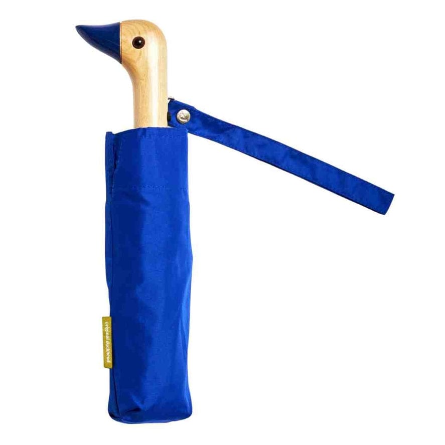 Original Duckhead Royal Blue Compact Eco-Friendly Wind Resistant Umbrella - Little Miss Muffin Children & Home