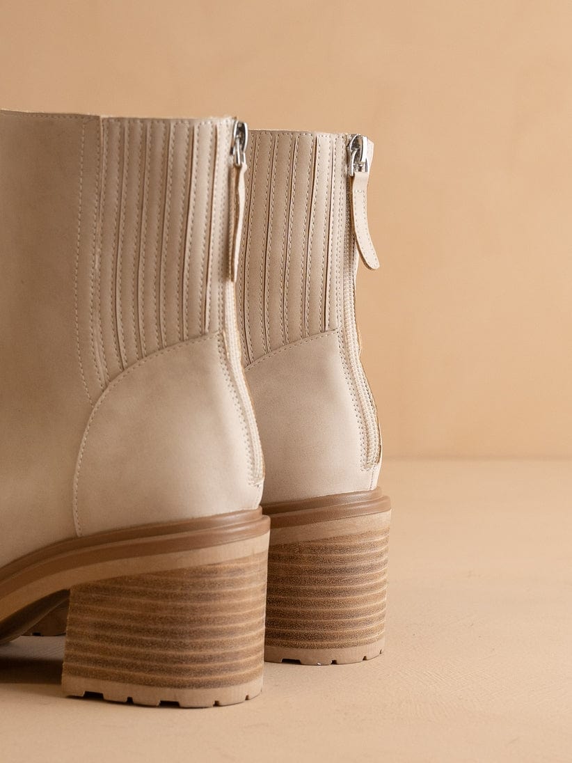 Oasis Society The Megan Lug Sole Chelsea Bootie in Light Grey - Little Miss Muffin Children & Home