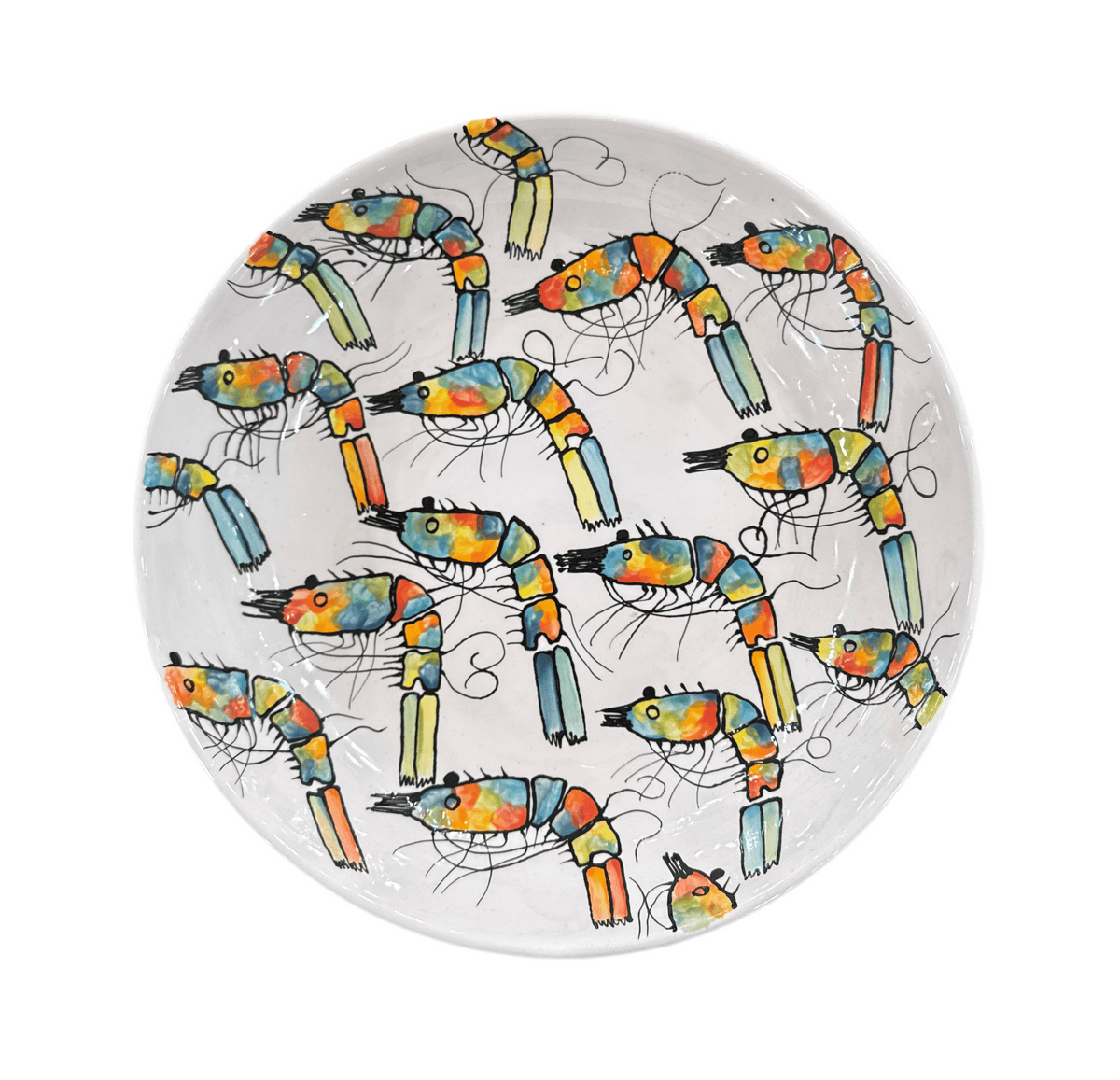 Jan Salzer Art Jan Salzer Large Shrimp Bowl - Little Miss Muffin Children & Home