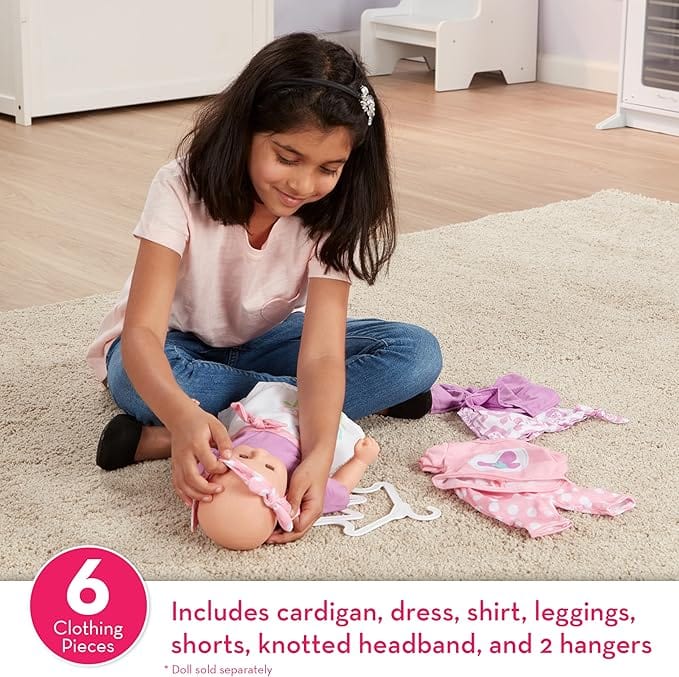 Melissa & Doug Melissa & Doug Mine to Love Mix & Match Fashion Doll Clothes - Little Miss Muffin Children & Home