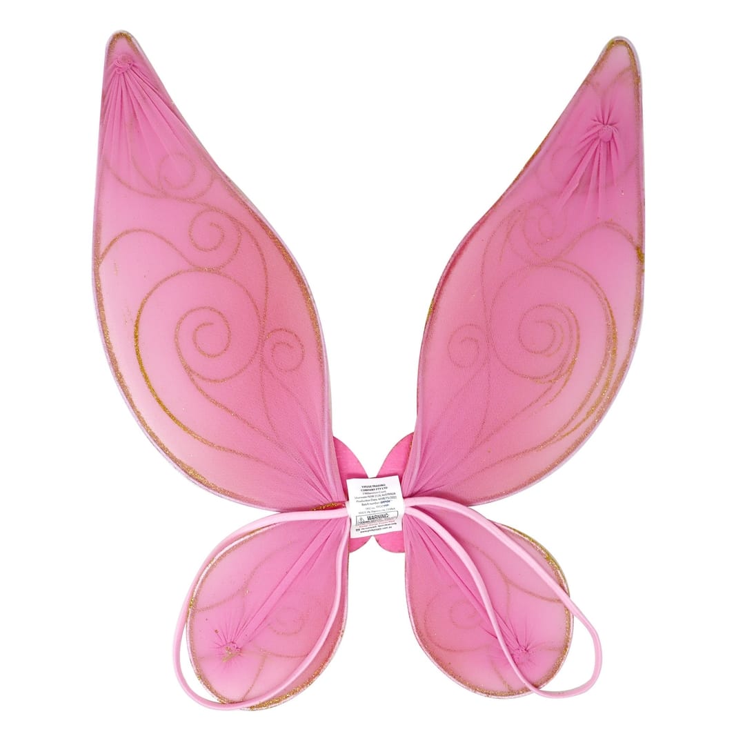 Pink Poppy Butterfly Ballet Pink & Gold Sparkle Wire Wings