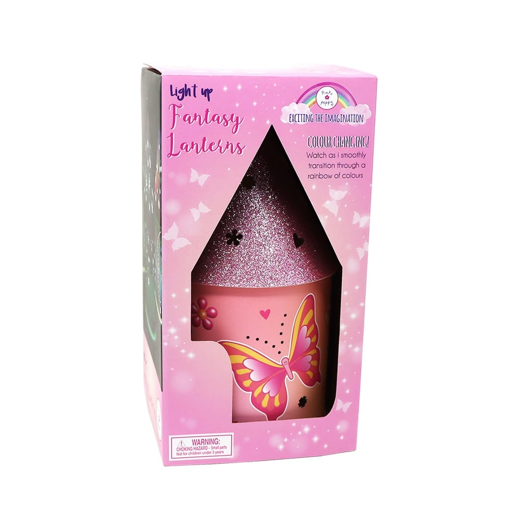 Pink Poppy Vibrant Vacation Color Changing LED Lantern