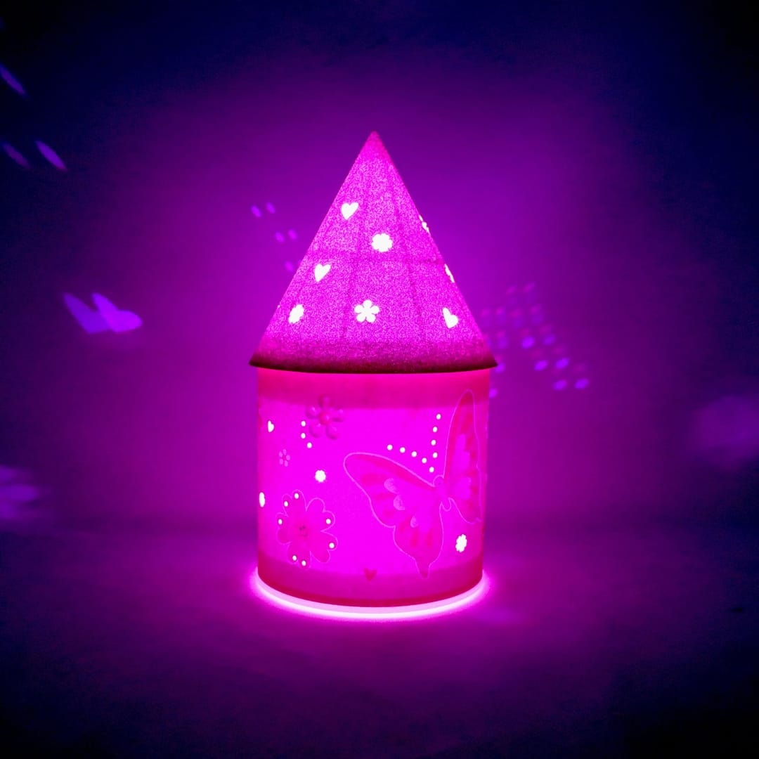 Pink Poppy Vibrant Vacation Color Changing LED Lantern