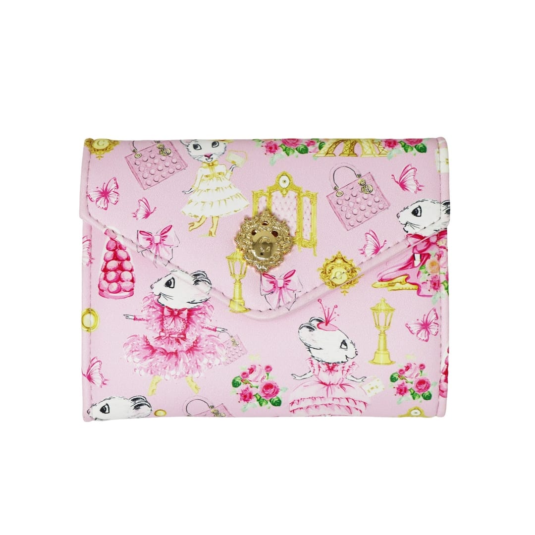 Pink Poppy Claris the Chicest Mouse in Paris Wallet