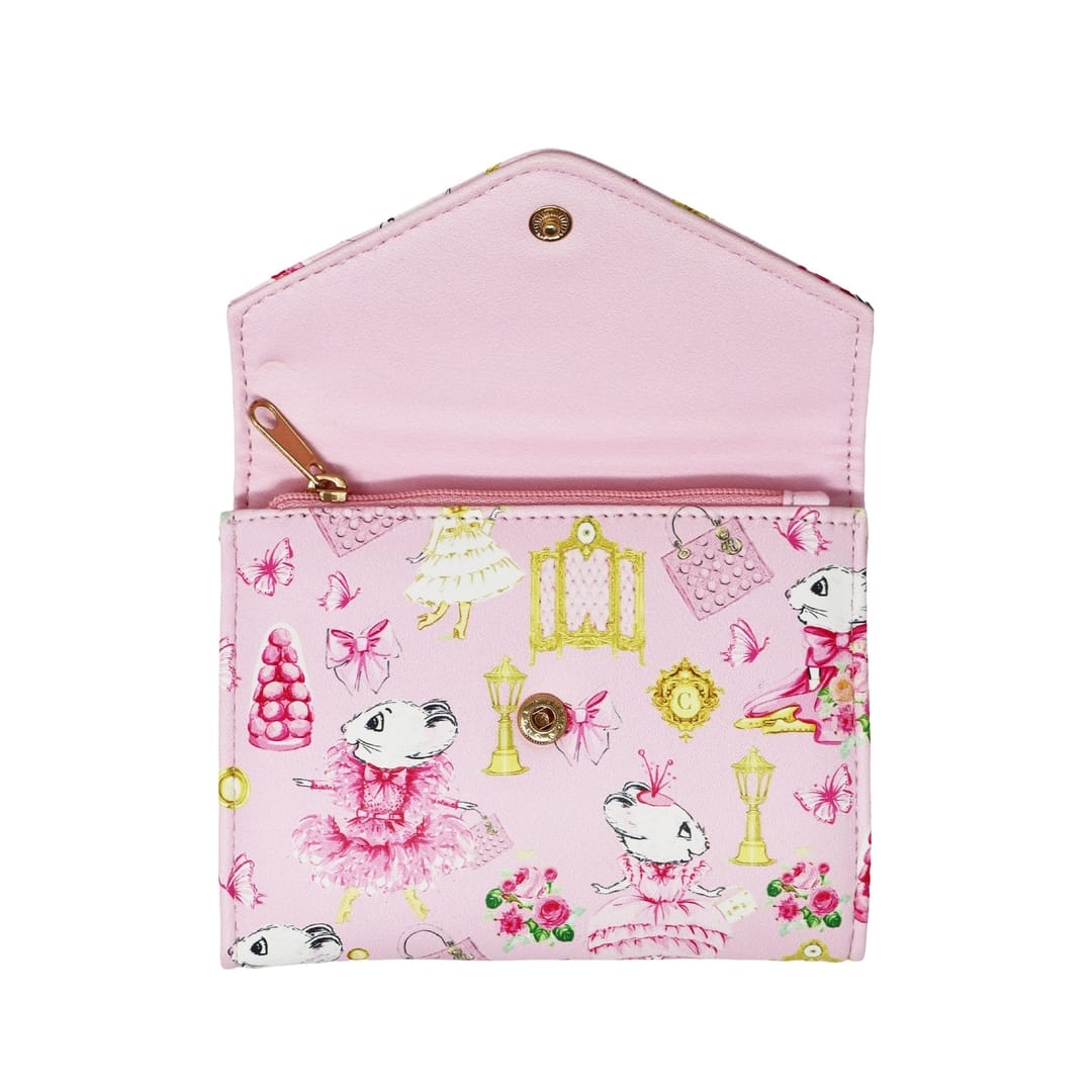 Pink Poppy Claris the Chicest Mouse in Paris Wallet