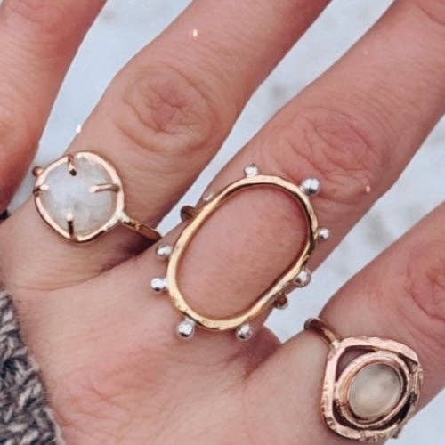 Hello Sunshine 14k Gold Fill & Sterling Silver Ring