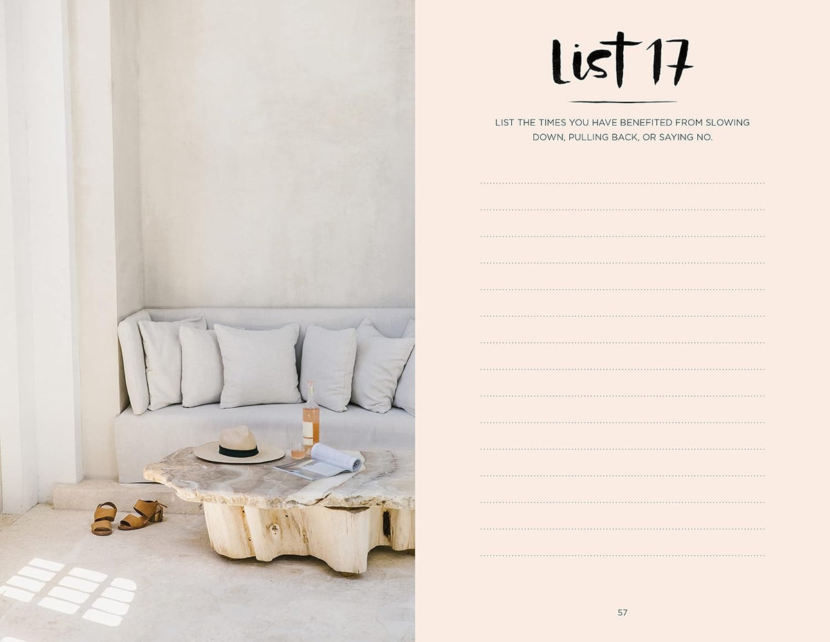 52 Lists for Calm Journal (For Soothing Anxiety)