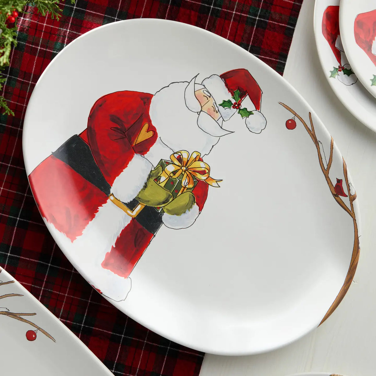 Santa Delight Oval Platter
