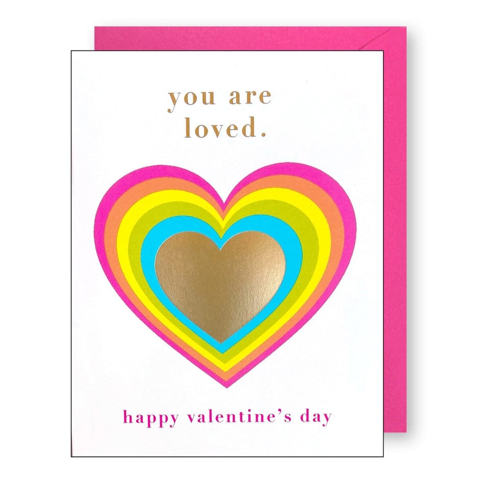 J.Falkner Cards J.Falkner Valentines Rainbow Heart Card - Little Miss Muffin Children & Home