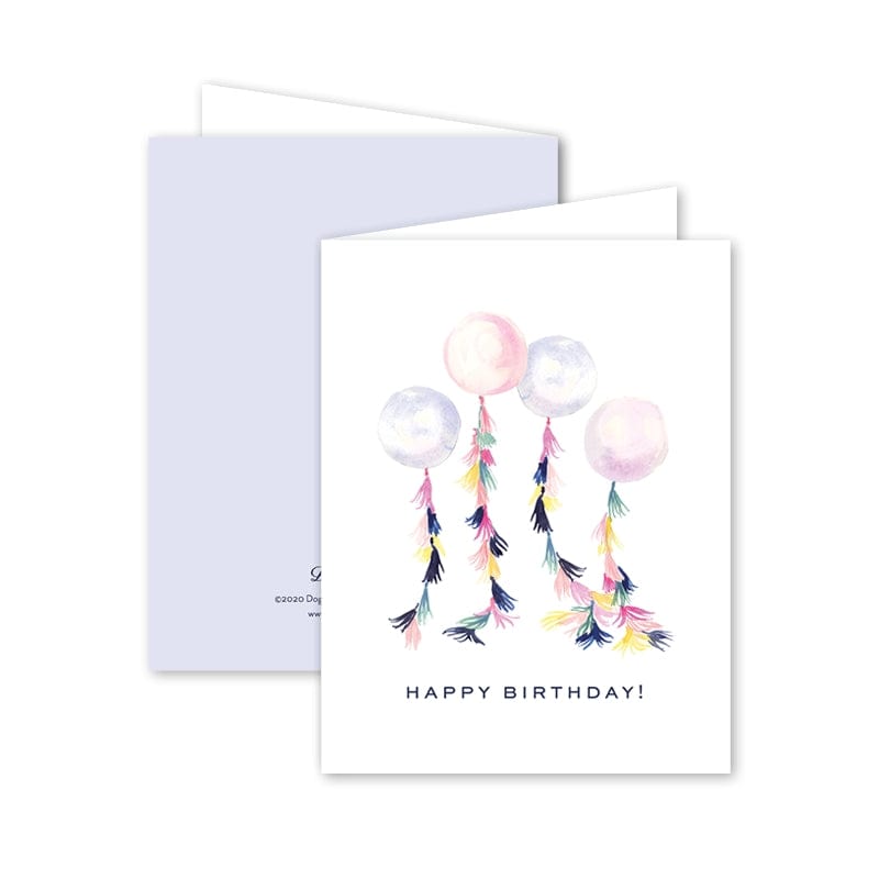 Dogwood Hill Tasseled Balloons Happy Birthday Card - Little Miss Muffin Children & Home