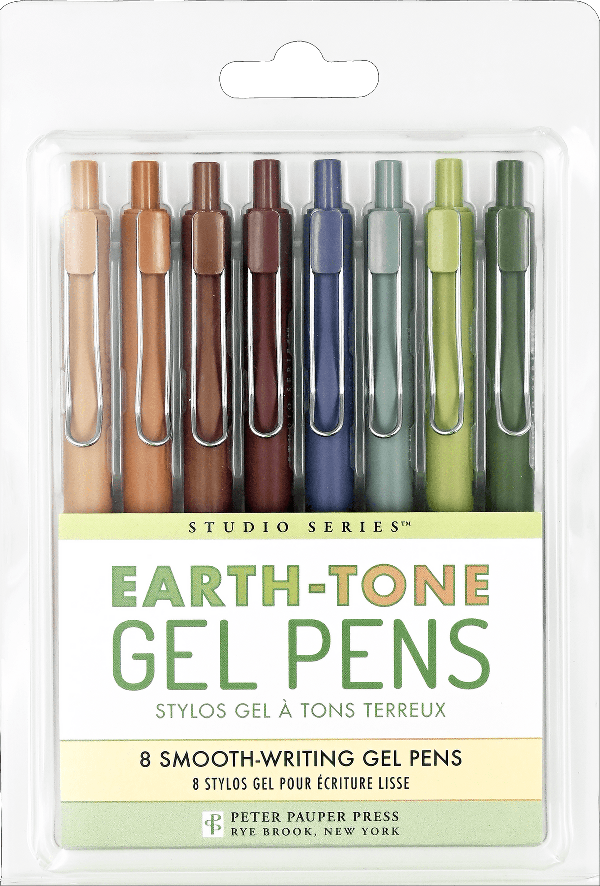 Peter Pauper Press Peter Pauper Press Earth-Tone Smooth Writing Gel Pens (Set of 8) - Little Miss Muffin Children & Home