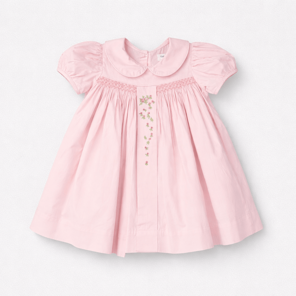 Tatiana Smocked Embroidered Dress