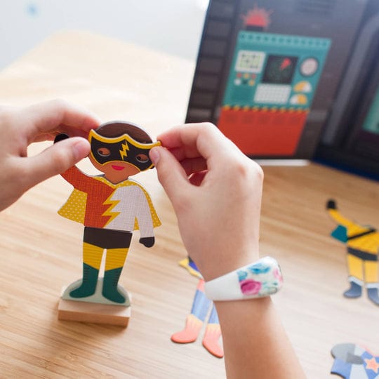 Hachette Book Group Superheroes Magnetic Dress Up Play Set - Little Miss Muffin Children & Home