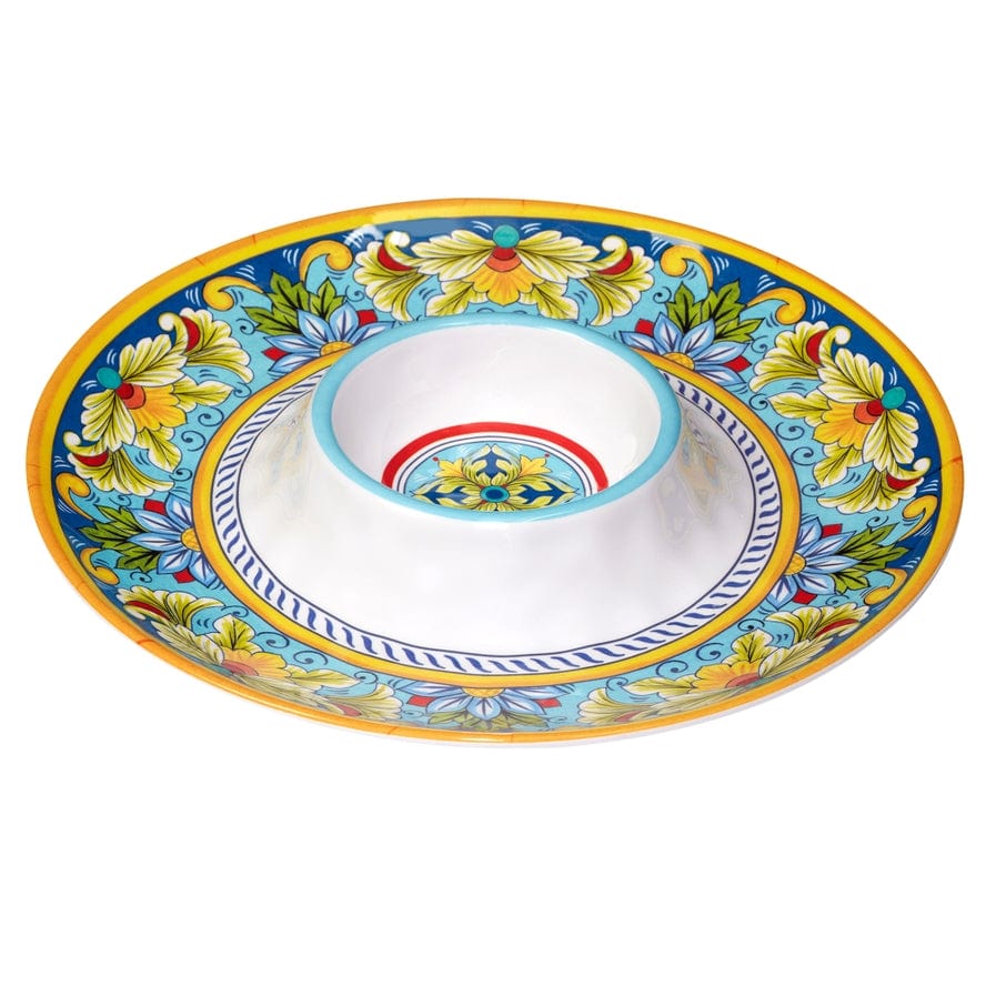 Certified International Certified International Palermo Melamine Chip Dip 14.5" - Little Miss Muffin Children & Home