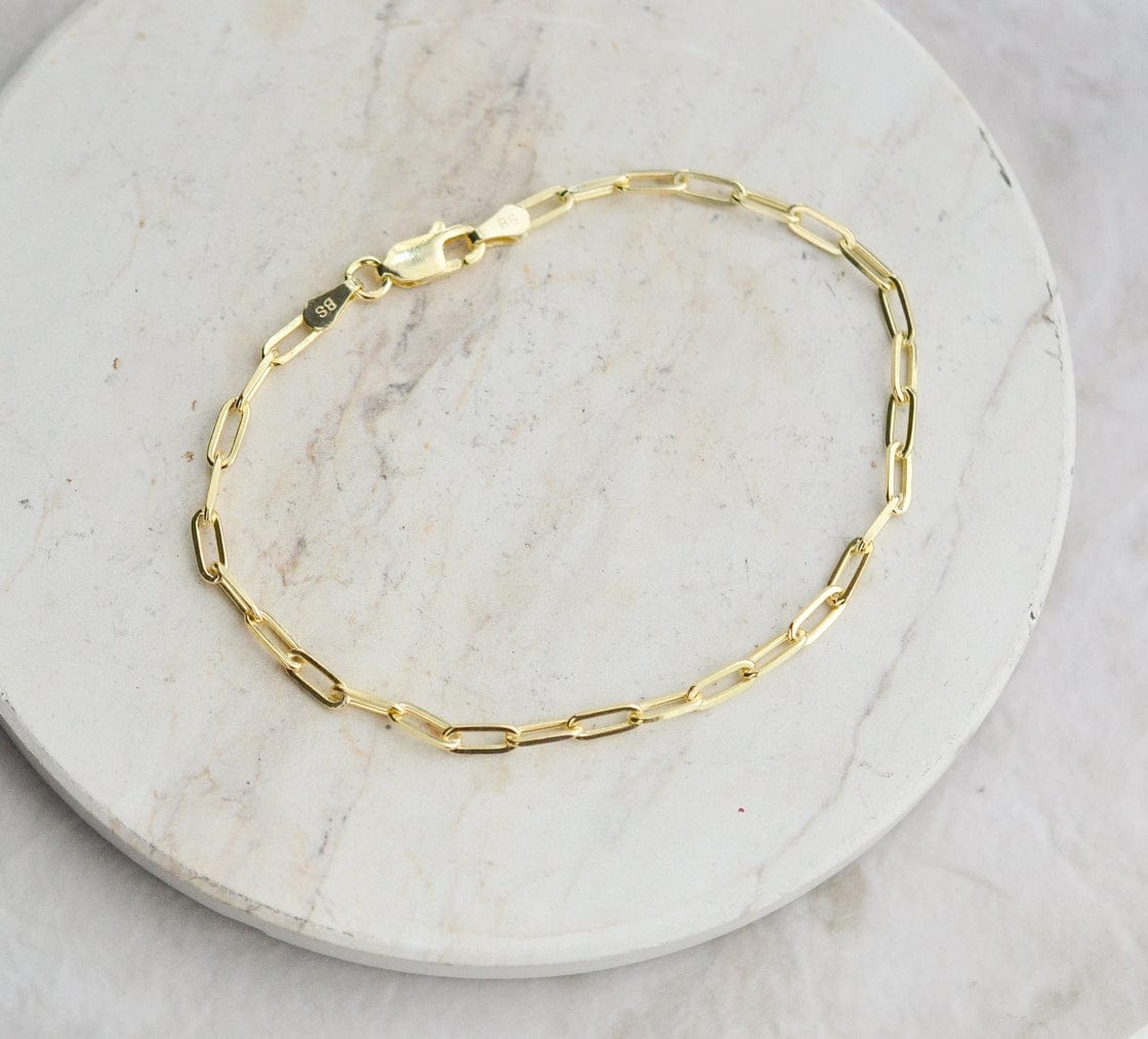 Sosie Designs Sosie Designs Sterling Silver Paper Clip Bracelet - Little Miss Muffin Children & Home
