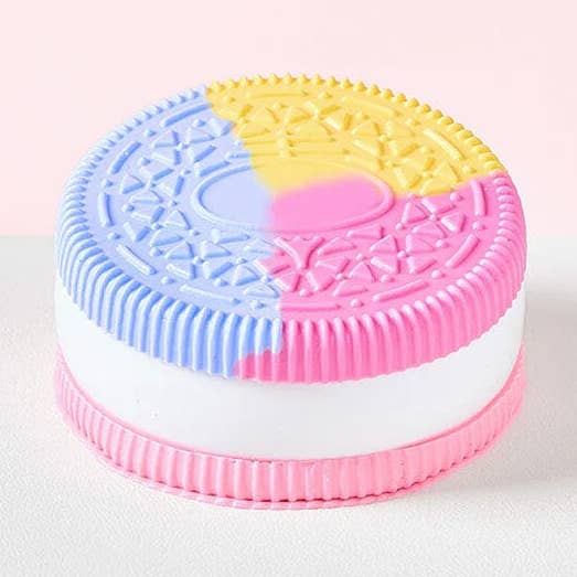 SqueezeSquad Taba Deluxe Pastel Sandwich Cookie Squishy Fidget Toy