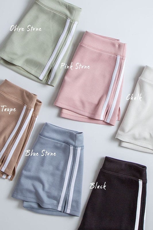 Urban Daizy Urban Daizy Striped Trim Tennis Skort in Olive Stone - Little Miss Muffin Children & Home