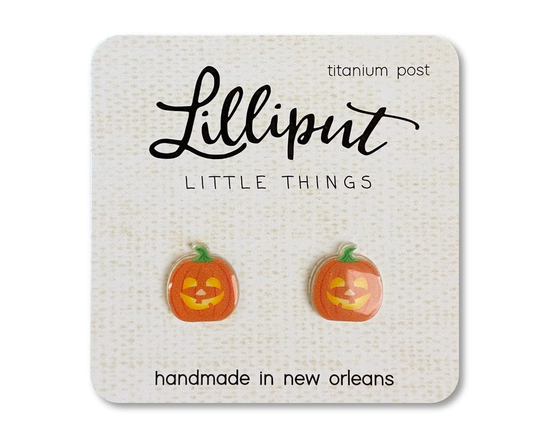 Jack O'-Lantern dangle earrings for girls