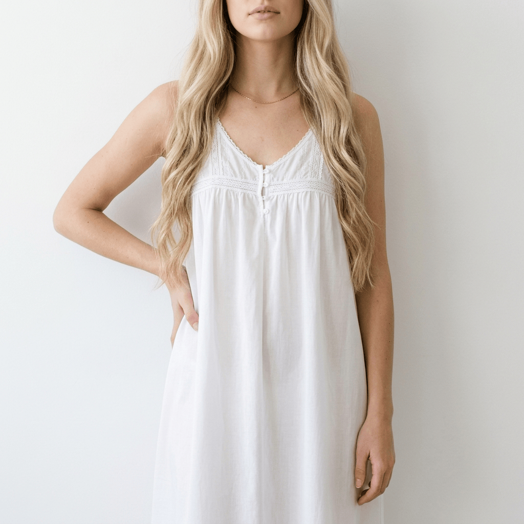 Alcadia Sleeveless Long Nightgown
