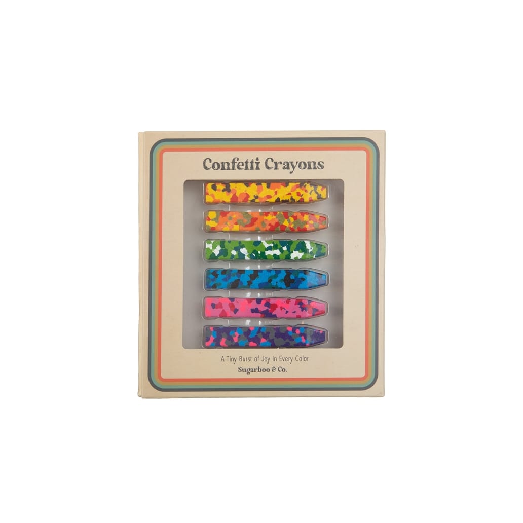 Sugarboo Confetti Crayons 6 Count