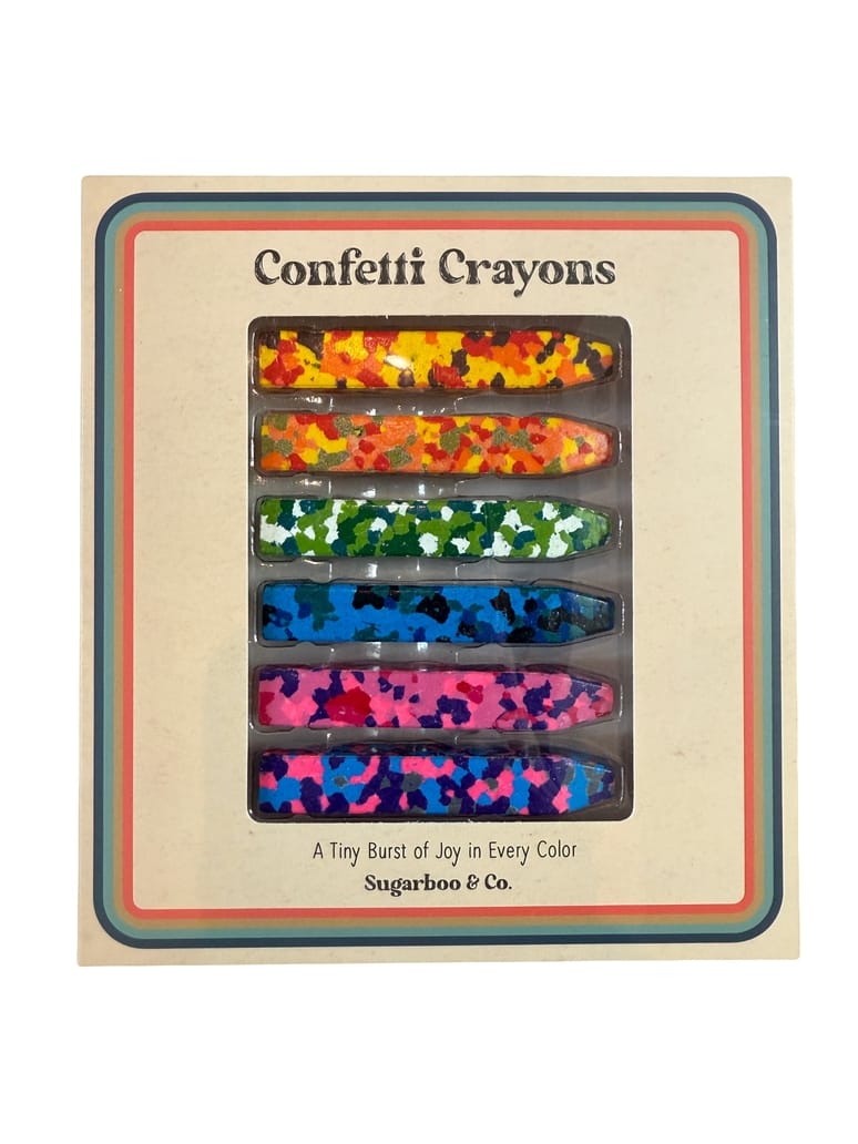 Sugarboo Confetti Crayons 6 Count
