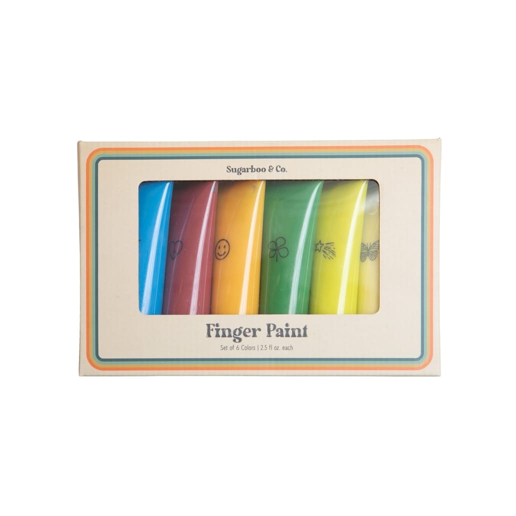 Sugarboo Washable Finger Paint Set 6 Colors