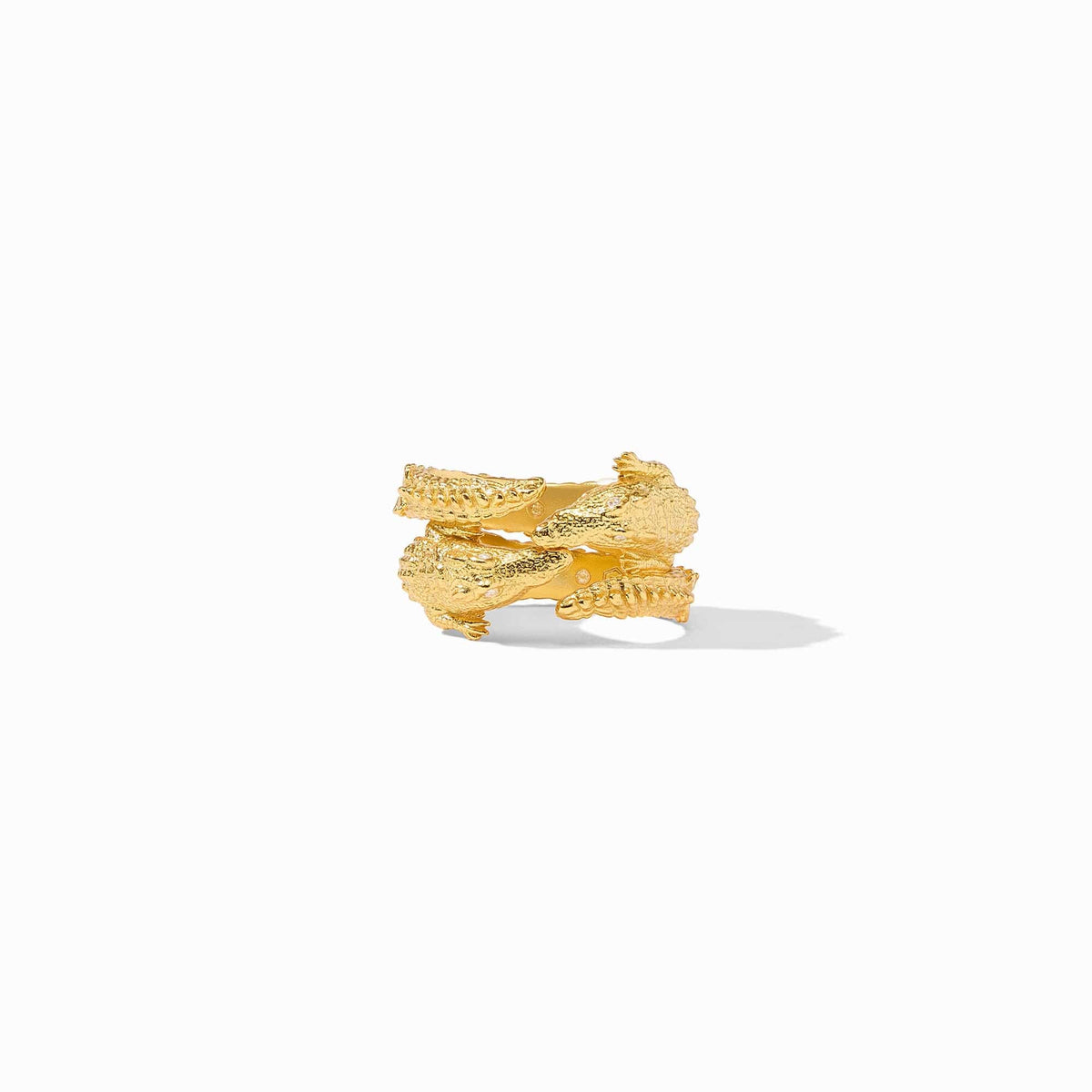 Alligator Duet Ring with Cubic Zirconia